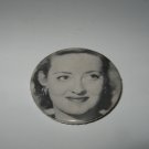 Vintage Betty Davis Black and White Pin