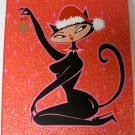 Naughty Kitty Christmas Card