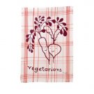 "Vegetarians" Veggie Print Dish Towel "Vegetarians" Veggie Print Dish Towel