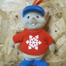 Retro Christmas Ornament, Disney Gray Mouse with Snow Flake Tee Retro Christmas Ornament, Disney Gray Mouse with Snow Flake Tee