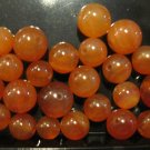 Small Retro Orange Stone Beads, 48 Pieces