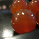 Large Retro Orange Stone Beads, 4 Pieces
