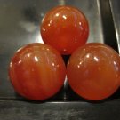 Retro Stone Extra Large Orange Beads, 3 Pieces