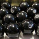 Vintage Black Plastic Beads, 26 Pieces