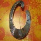 Real Silver "C" Pin Brooch