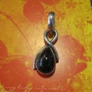 Red/Brown Tear Drop Stone on Silver Bale Red/Brown Tear Drop Stone on Silver Bale