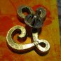 Rhinestone Covered Letter "L" Pin