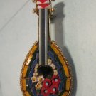 Unique Guitar Pin/Brooch with Bead Inlays Unique Guitar Pin/Brooch with Bead Inlays