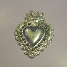 Pewter Heart Milagros