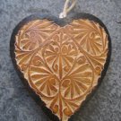 Small Hand Carved Gourd Heart Ornaments