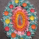 Hand Cut Paper Ornament with Double Virgin Mary Pictures