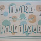 "Happy Anniversary, Here's to Us", Retro Print Anniversary Card