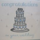 "Congratulations on Your Wedding" Retro Print Wedding Card