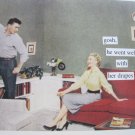"Gosh He Went Well with the Drapes" Blank Card with Envelope "Gosh He Went Well with the Drapes" Blank Card with Envelope