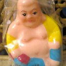 Little Buddha Candle, Yellow Robe with Blue Pants