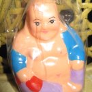 Buddha Candle, Blue, Purple, and Red