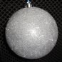 Silver Sparkle Ball Ornament