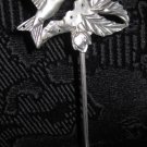 Silver Colored Metal Humming Bird Earring Holder and Display
