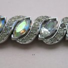 Beautiful Retro Bracelet, Silver with Rhinestone Accents Beautiful Retro Bracelet, Silver with Rhinestone Accents