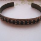 Retro Copper Bracelet with Carved Dot Pattern Retro Copper Bracelet with Carved Dot Pattern