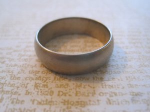 Plain Silver Ring, Size 10.5