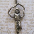 Silver Jump Rope Necklace Charm