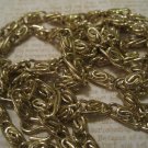 Gold Spiral Link Chain, Great for Jewelry Making