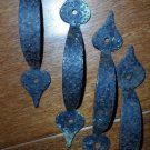 Set of Four Retro Metal Drawer Pulls, Black