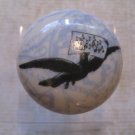 Bird with Music Notes Print Light Blue Background Drawer Knob Pull