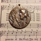 Vintage Silver Religious Saint Nimattullah Kassab Al-Hardini Coin Pendant Vintage Silver Religious Saint Nimattullah Kassab Al-Hardini Coin Pendant