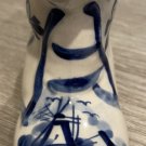 Hand Painted Ceramic Dutch Boot, Flower Designs #76
