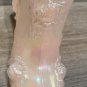 Retro Iridescent Light Rose Colored Glass Shoe, Made by Fenton #110