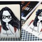 The Girl Lover Stand Flip Wake up/Sleep Leather Case for iPad 2 or New iPad