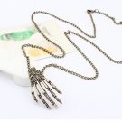 skeleton hand necklace