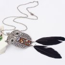feather owl necklace