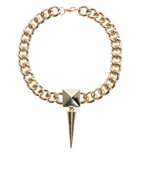 Spiked stud necklace
