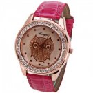 Pink owl watch