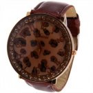 Brown leopard watch