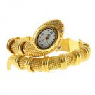 Gold snake watch