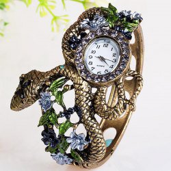 Snake in flowers watch