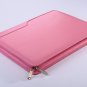 Pink Leather iPad mini Portfolio Zipper Case with Paper Pad holder for Lady