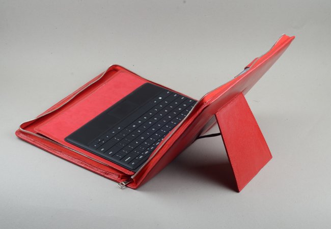 Red Microsoft Surface Pro Business Standing Portfolio Case And Notepad