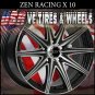 TUNER BLACK WHEELS X10 17X7.5 5.100/114.3 ET+38 BLK MF NISSAN ALTIMA DODGE NEON