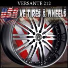 VERSANTE 212  22" BLK MF S/T  & TIRES CADILLAC CTS NISSAN MAXIMA  BUICK REGAL