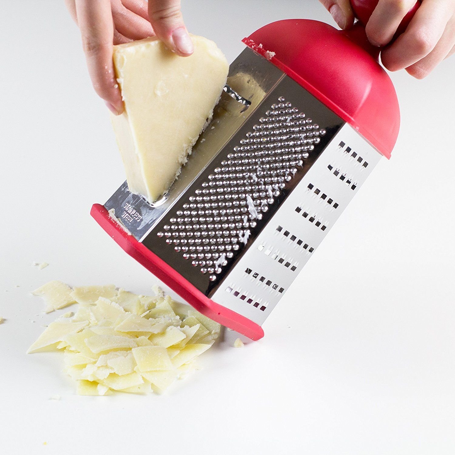 NEW Multipurpose Stainless Steel Box Grater Slicer Zester 6sided Kitchen Tool