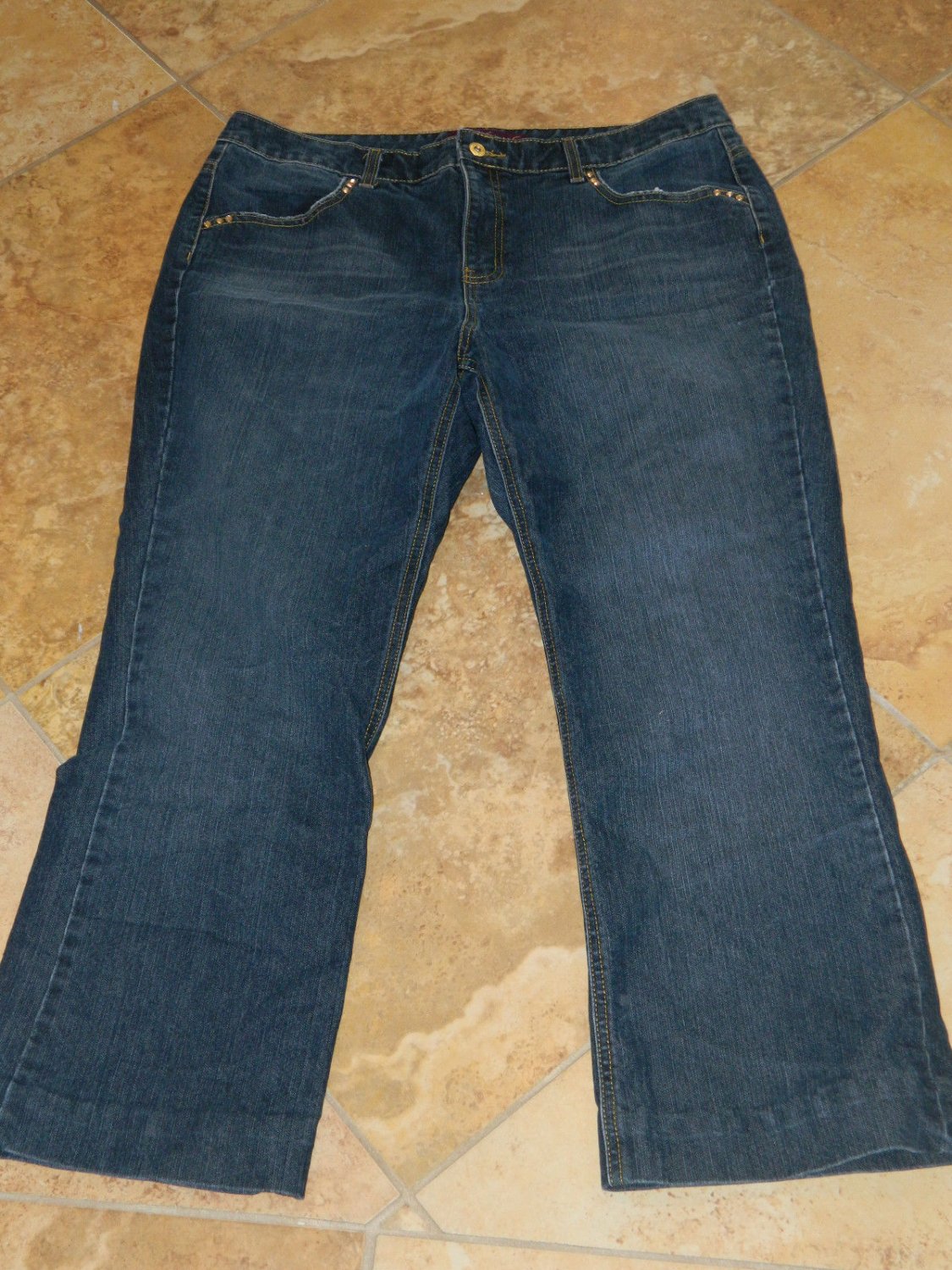 GLORIA VANDERBILT Plus Size Women's Denim Blue Jeans Pants 40x28 Size 20