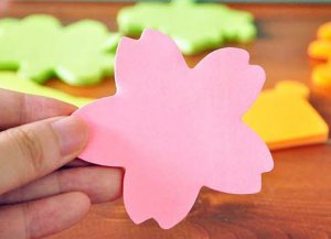 MM021 Memopad - Pink flower