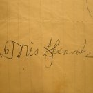 Tris Speaker Russ Christopher Indians Team JSA PSA