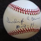 Burleigh Grimes Single Signed Baseball PSA/DNA Graded 7 Autographed Hall of Fame
