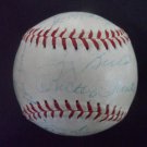 1959 NY Yankees Signed Baseball Yogi Berra Mickey Mantle Elston Howard JSA LOA